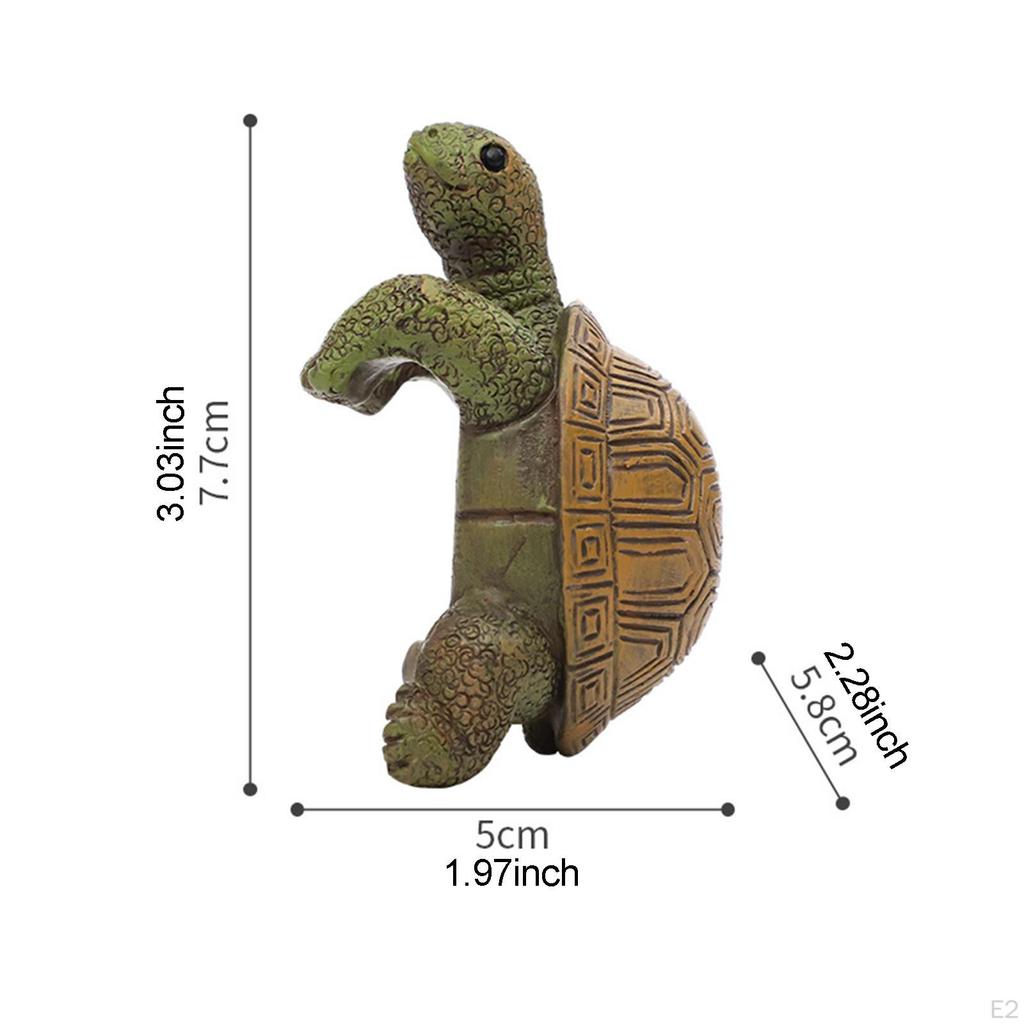 Schildkröten-Blumentopfhänger Tank-Ornament-Sammlung Geschenk Kleine Hängende Statue Gartenskulptur