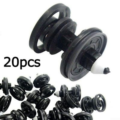20X Druktype Clip Zwart Voor Golf PassatBus T5 Taureg