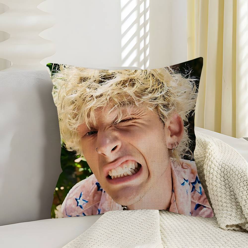 I Love MGK Personalized picture text home decorative pillows Household Gifts 45x45cm