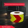 In-Stock Reflective Arrow Safety Floor Stickers - Black, Yellow, Red, White for Warehouse Nighttime Use