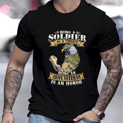 Adler-Druck T-Shirt, Leichtes T-Shirt Atmungsaktiv Kühl, Bequemes Tragen