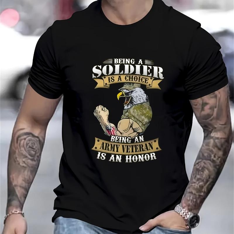 

Eagle Print T-Shirt,Lightweight T-Shirt Breathable Cool, Comfortable Wear XXL