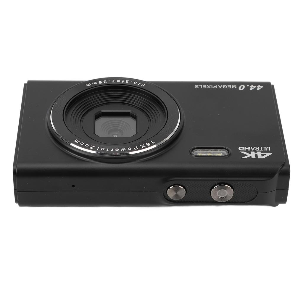 4K Digital Camera for Teens Kids 44MP 16X Digital Zoom Autofocus Anti Shake 2.4 Inch Screen   Compact Camera for Photography Travel  