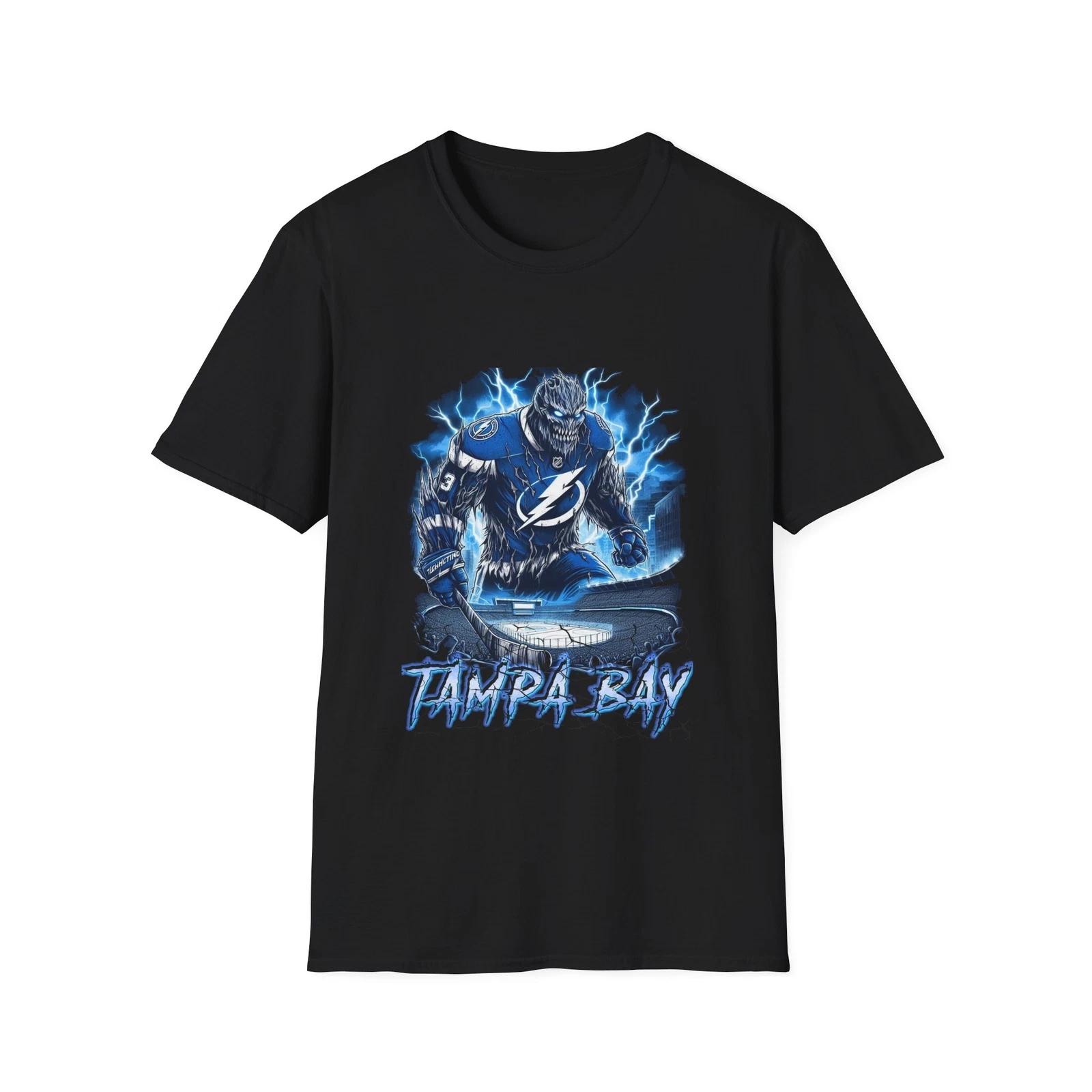 Шок Айс - Футболка с хоррор-машапом Tampa Bay Lightning XS
