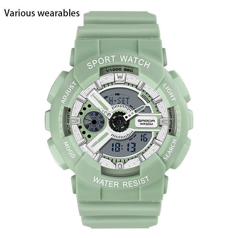 Modische Jugend Herren- und Damenuhren Outdoor Wasserdicht Leuchtend Multifunktionale Elektronische Uhr