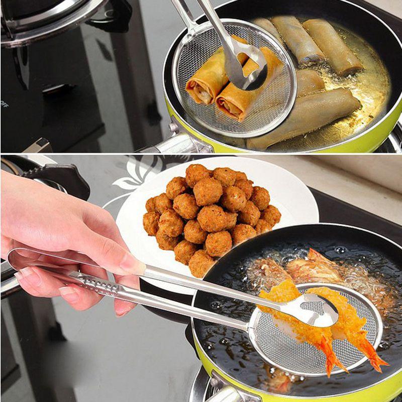 Versatile And Timeless Multi-function Filter Spoon With Clip For Cooking Tasks