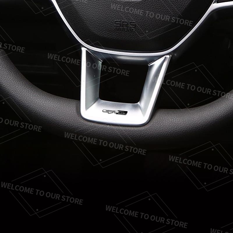 Comvhi1 GT Line Badge Auto Interior Metal Logo Emblem Car Steering Wheel Sticker For Kia Sorento Ceed Picanto Stinger Stonic K3 K7 K5 K9