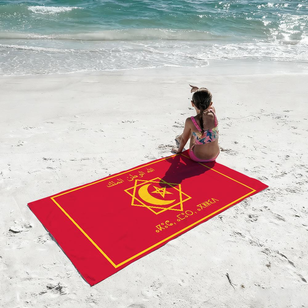 Nation Morocco Beach Towel For Beaches Yoga Studios Gyms Hot Springs Swimming Pools And Picnics