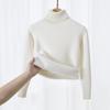 Kids Girls Thick Fleece Lined High Neck Knit Sweater Warm Pullover Base Layer