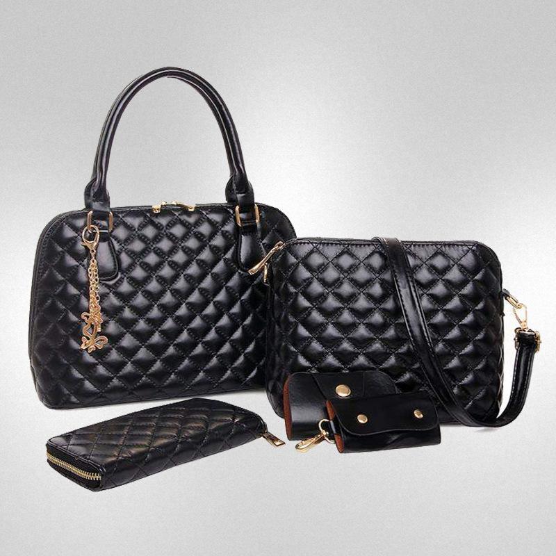 Fashion women's bags New fashion five-piece set Mother and child bags One shoulder cross handbag Small square bag