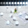 Vanity LEDs Mirror Lights Kit with 10 Bulbs Adjustable 10 Brightness & 3 Lighting Modes USB Mirror String Light for