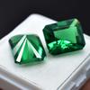 Natural Green Garnet Pair Emerald Cut CERTIFIED 20.10 Ct Loose Gemstone For Gift A-5759