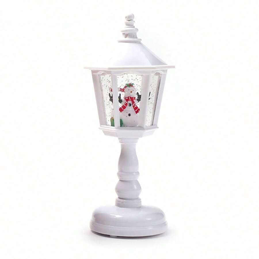 Christmas Music Water Night Light, Led Lantern, Glowing Decoration Ornament For Holiday Party Atmosphere Decor, Festive Home Decor Accessory