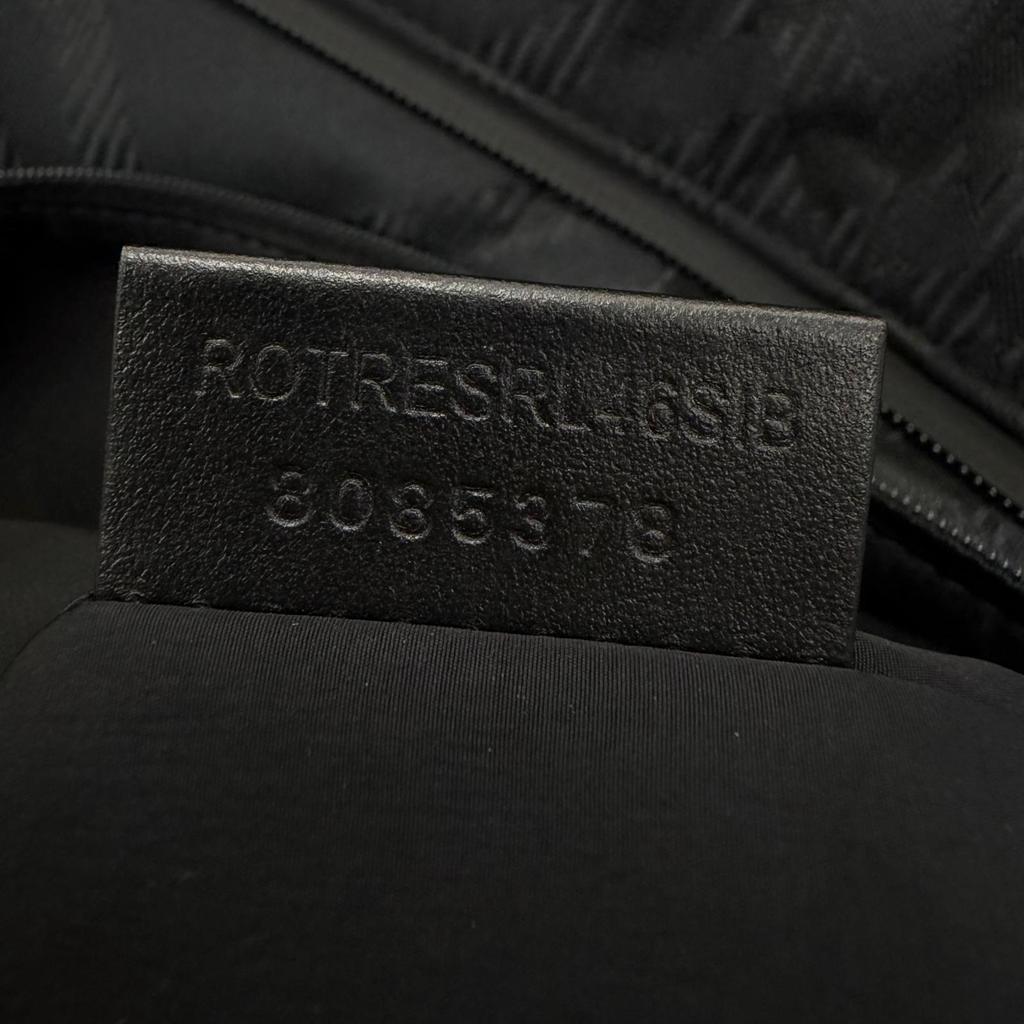 Excellent BURBERRY Tote Bag Check Jacquard Black Nylon Mens 8085378 Used