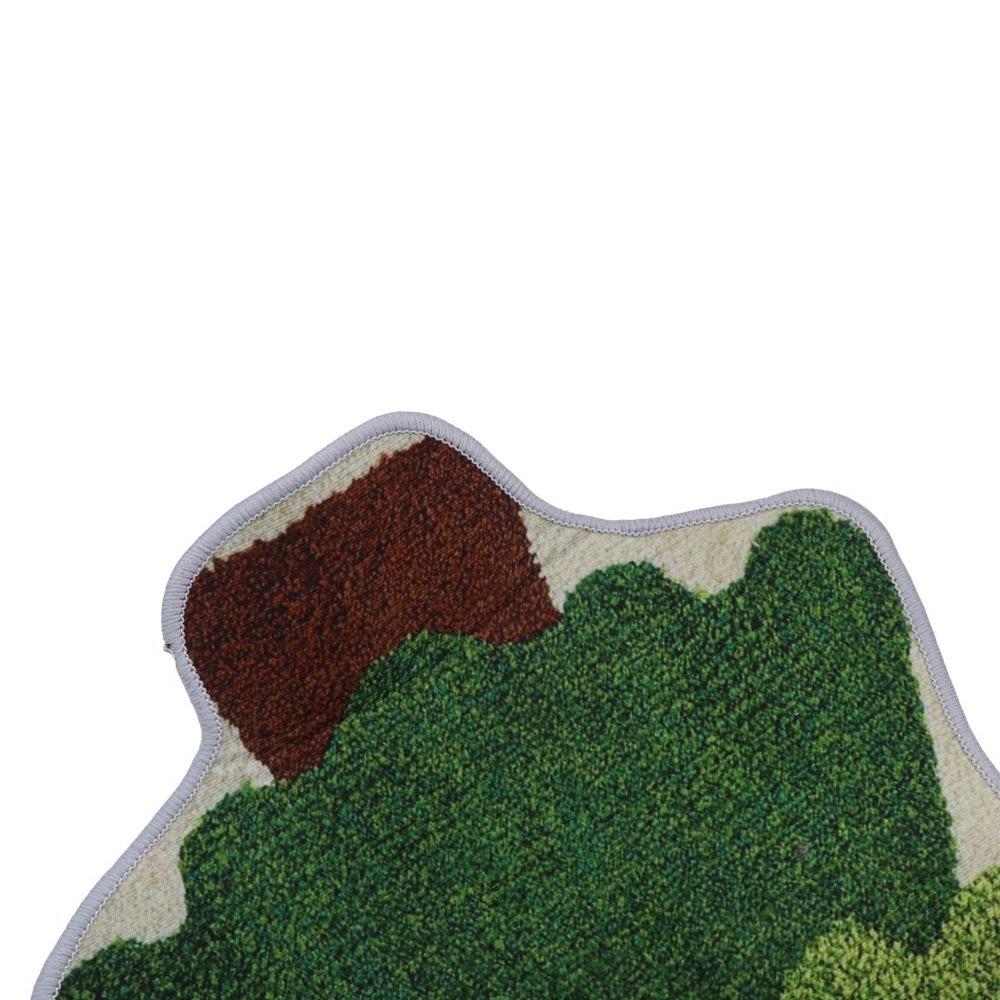Christmas Tree Shaped Christmas Rug Cartoon Bath Mat Durable Entry Door Mat  Kitchen