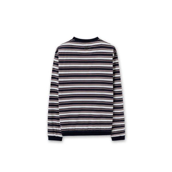 [wooyoungmi] Navy Stripe Cotton Cardigan W261TS28737N