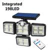 138 / 198LED Solar Lights Outdoor Motion Sensor  Human Induction  Adjustable  Head  IP65 Waterproof Solar Power Wall Lamp