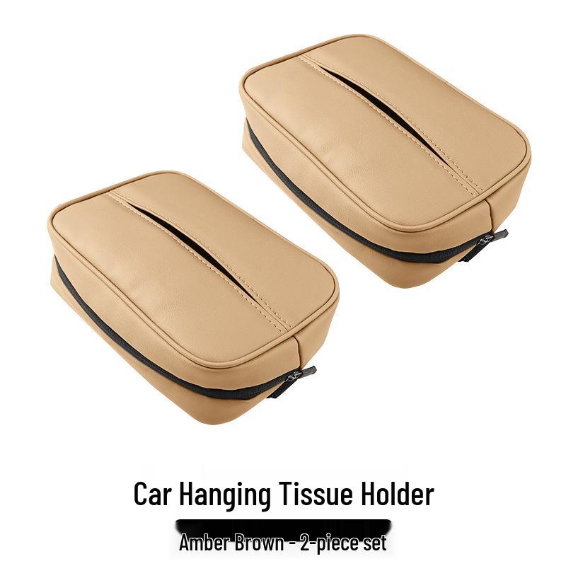 AITO M Car Leather Tissue Holder: Headrest Strap Pull-Out Box