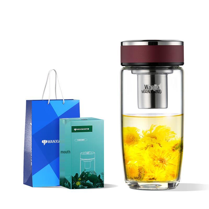 Wanxiang U195 Single Layer Glass Tea Infuser Bottle
