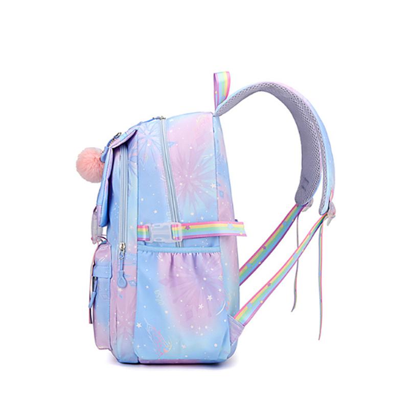 Kawaii School Bags Multiple Pockets Large Capacity Backpack For Women Fashionable Student Backpack With Pendant
