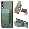 For Samsung Galaxy S25 Edge Case with Card Holder Kickstand Leather Back Cover
