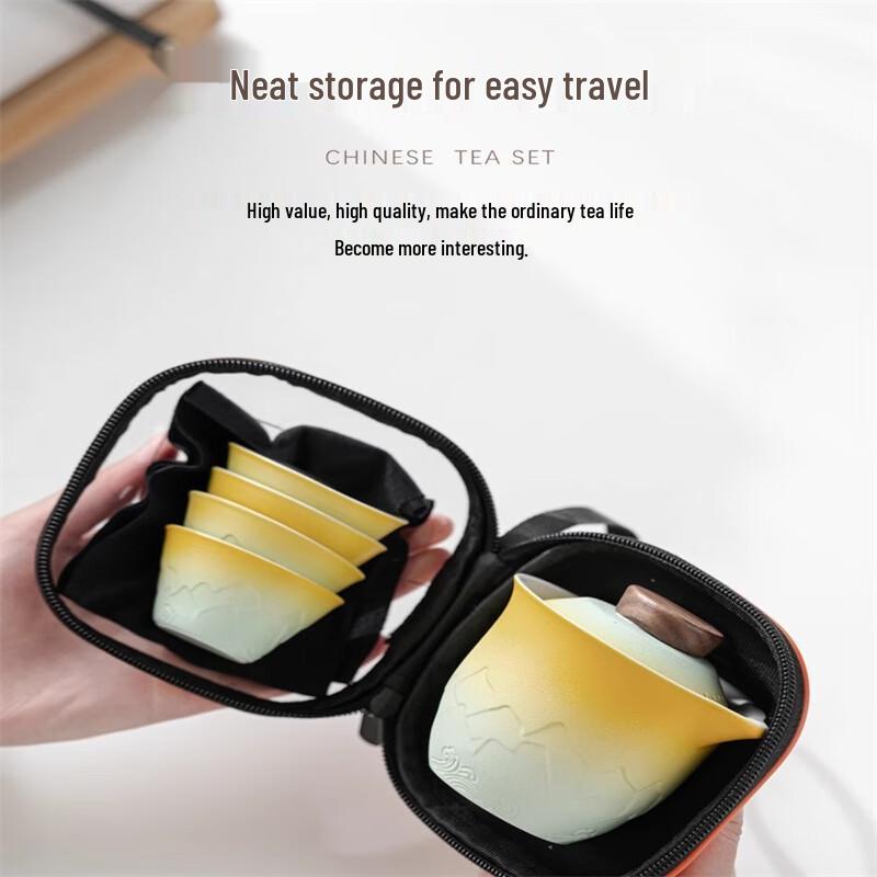 Portable Ceramic Travel Tea Set