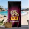 Queensland Maroons Druck Strandtuch Weich Tragbar Schnell?Trockenes Handtuch für Pool Sommerurlaub Outdoor Sport
