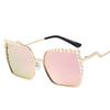 Latest Luxury Pearl Sun Glasses Glasses Ladies Designer Style Style Trendy Shades Rectangular Oversized Sun Eyeglasses Big Square for Ladies