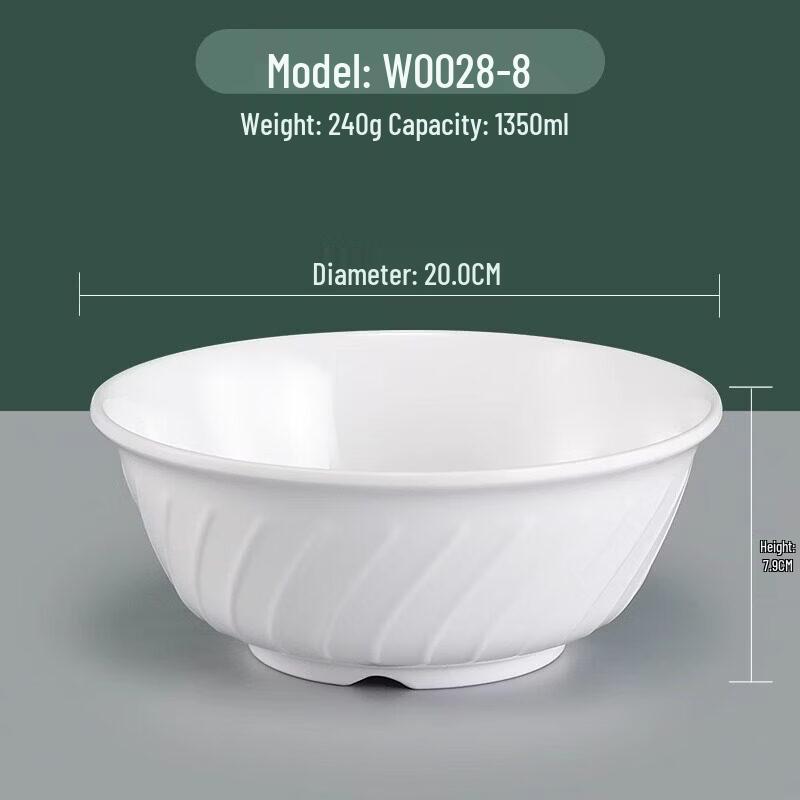 

Commercial High-Temperature Melamine Round Bowl