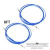 Outboard Inboard 2PCS 8FT 3 Shift Throttle Control Cable Universal For Yamaha