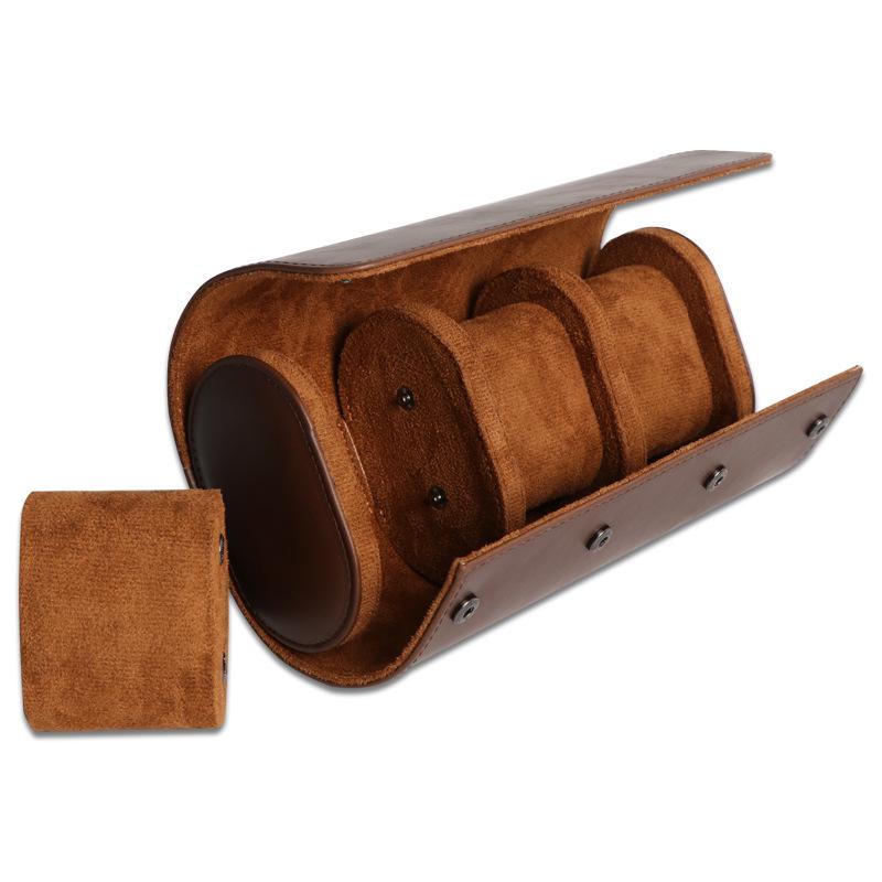 Waterproof PU Leather Watch Storage Box with 1-3 Slots - Stain-Resistant Gift Packaging