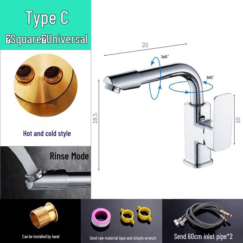 Kitchen Outdoor Hot Cold Mixer Faucet