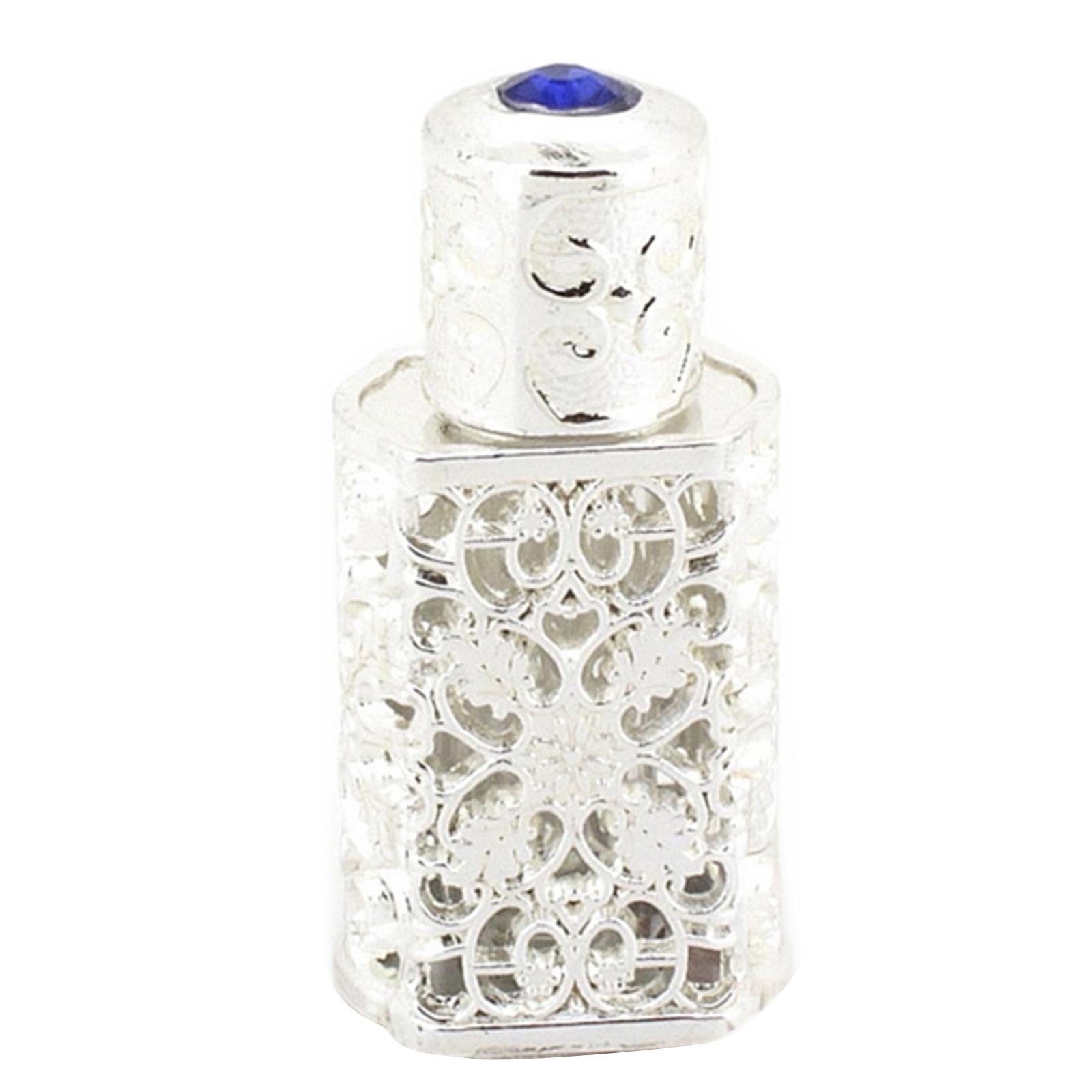 

3 мл Винтажные эфирные масла Духи Пустые бутылки для хранения Флаконы Винтажные пустые искусственные разноцветные многоразовые банки серебряный