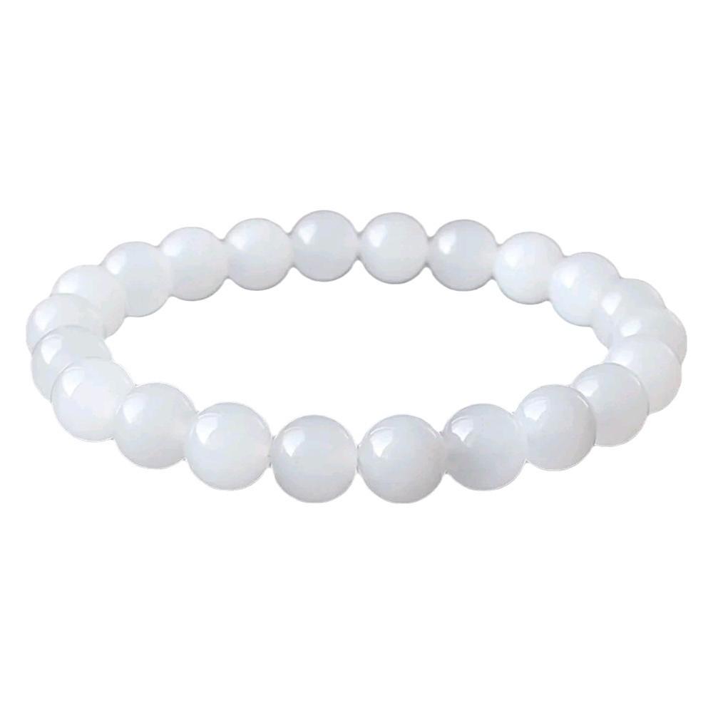 Brățară cu mărgele rotunde din jad Hetian pentru bărbați și femei