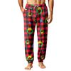 Heren Kerstprint Thermische Pyjamabroek voor Herfst Winter