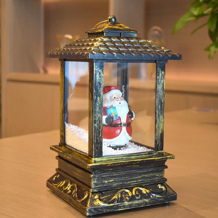 Christmas Lantern Decorative Santa Snowman USB Charging/Battery Powered 8 Music