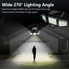 (1/2/3 Pack) 3-Head Solar Outdoor Light, Motion Sensor Security Light with Wireless Remote Control