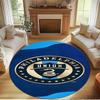 Philips Sports Union Print Round Rug, Washable Floor Carpet, For Entryway Dorm Laundry Room Office Study, Home Decor Birthday Christmas Gift