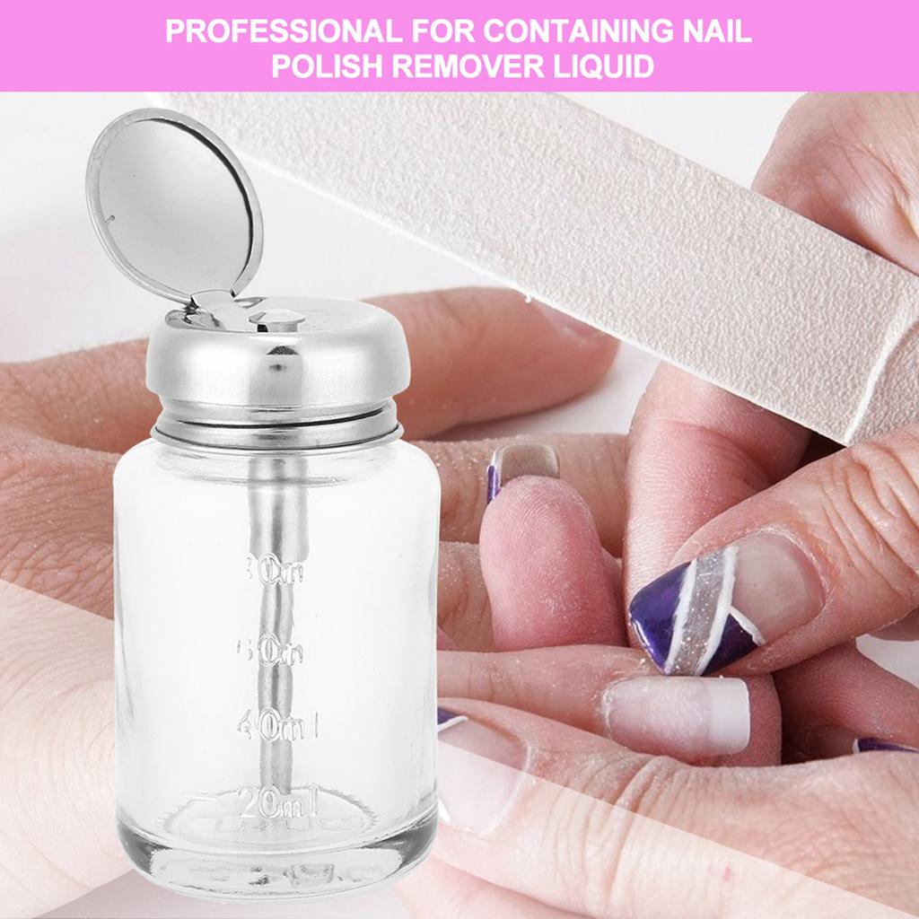 Professional Nail Art Remover Dispenser Gel Polish Remover Empty Container Manicure Accessory80ml