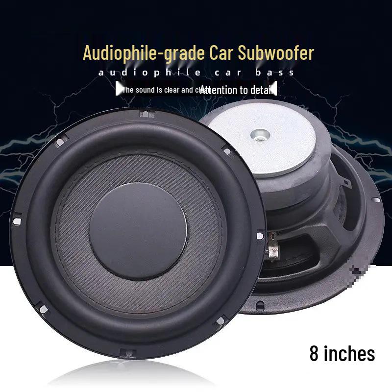 8  and 10  Wooden Car Subwoofer Speaker Assemblies Other