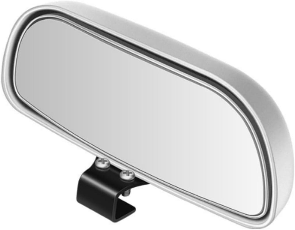 Taefyiasz Car Side Mirror, Auxiliary Mirror, Wide Angle, Magnified View, Universal Type, Easy to Install, Improves Night Visibility