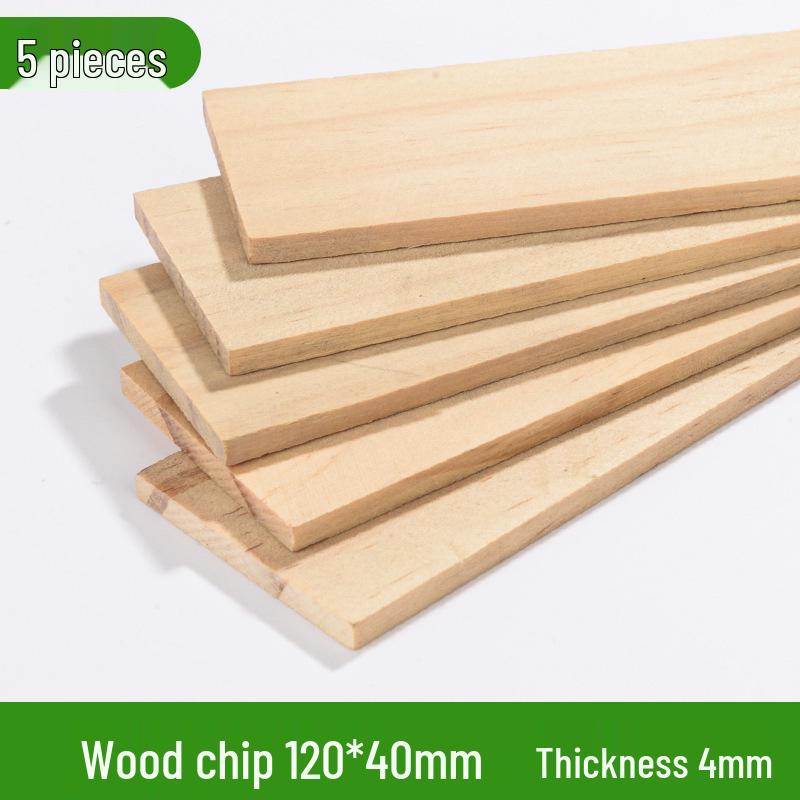 Paulowniahout Strips voor 3D Modelbouw en Blokhut Constructie