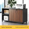 Lockable Mobile Wooden Cabinet for Under Desk Storage