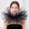 Detachable Elizabethan Ruff Collar for Medieval Costume Ruffle Faux Collar Neck Accessory Great for Historical Event
