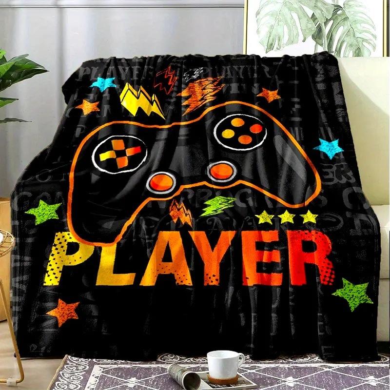 Game Controller Blanket Flannel Blanket Nap Sofa Office Bed Camping Multi-Function Blanket