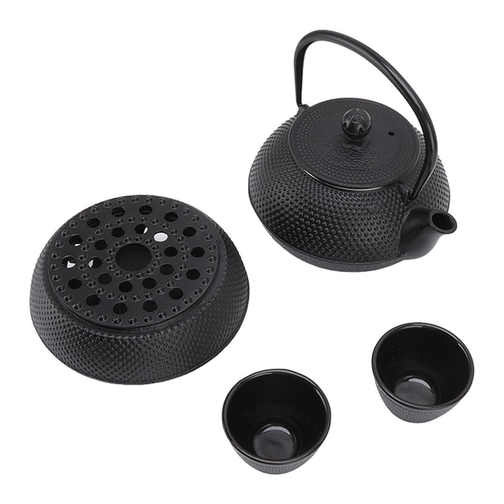 Cast Iron Kettle Set 800ml Energy Saving Cast Iron Highly Durable Luxurious Cast Iron Teapot with