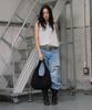 Haveawhale Mini Wool Pebble Bag (Bk)