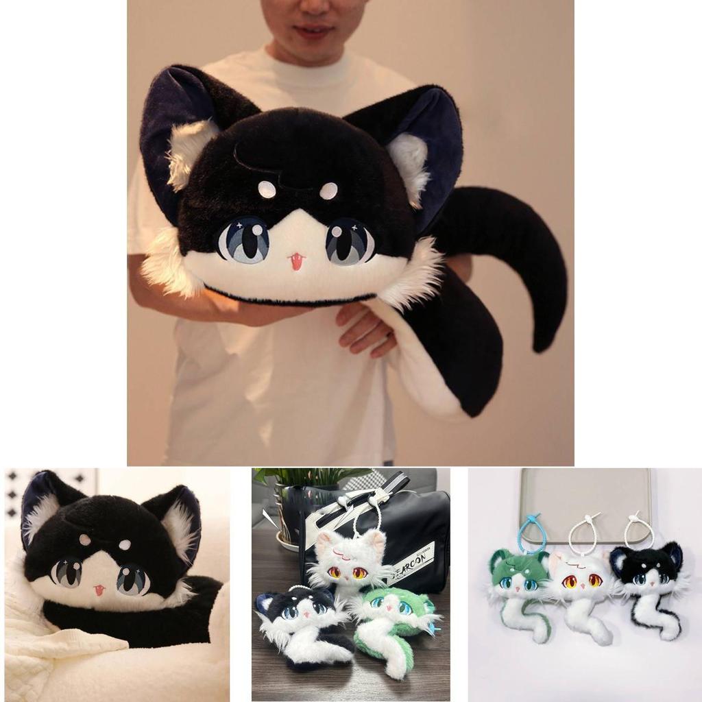 Adorable Cat Snake Plush Toy Cute Stuffed Animal Doll Gift For Birthdays And Keychains