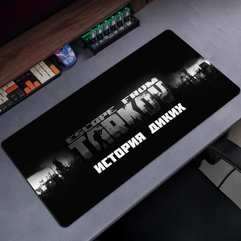 Tapete de Mouse para Jogos Escape From Tarkov com Bordas Costuradas para Escritório, Teclado de Computador, Laptop e Mesa de Casa com Base de Borracha Antiderrapante