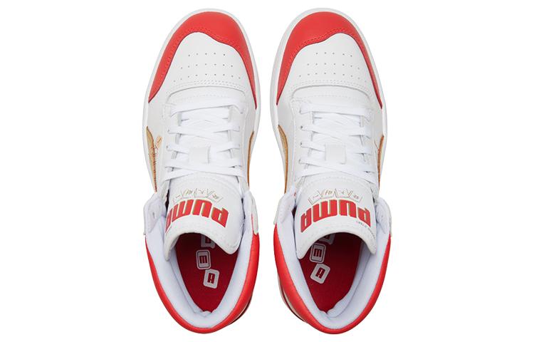 PUMA Ralph Sampson Year Of Ox Mid Shoes White/Red/Gold 382290-01